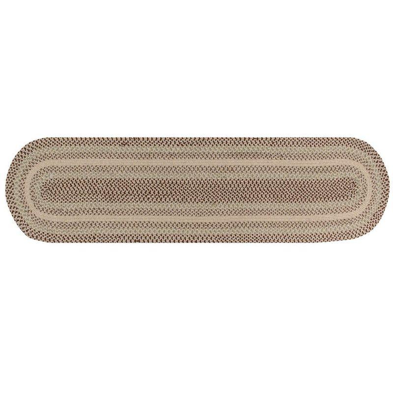 Better Trends Woodbridge Runner Collection 100% Wool Braided Rug, Reversible Flat Indoor Utility Area Rug, 2'x9' Runner - Ivory