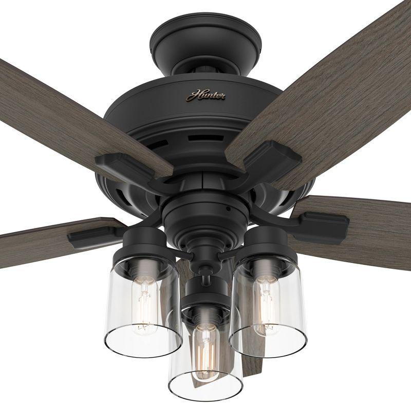 44" Bennett 5 - Blade Standard Ceiling Fan with Remote Control and Light Kit Included