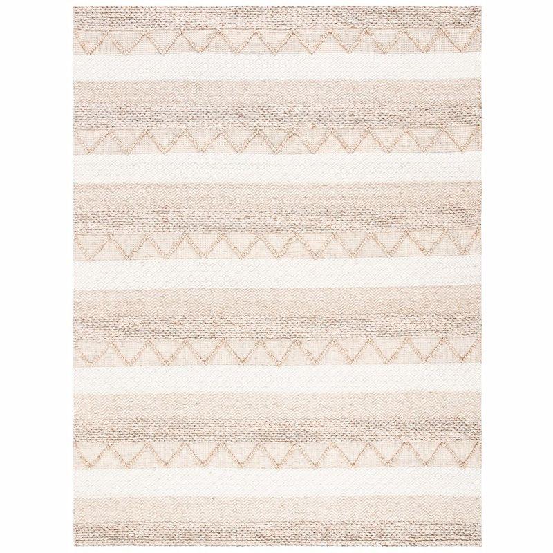 Ivory Elegance 9' x 12' Hand-Tufted Wool & Viscose Area Rug