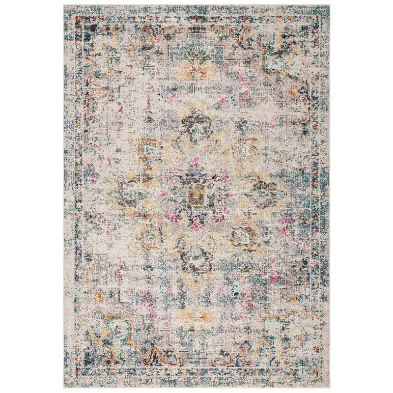 Madison MAD473 Power Loomed Indoor Area Rug - Grey/Gold - 4'x6' - Safavieh