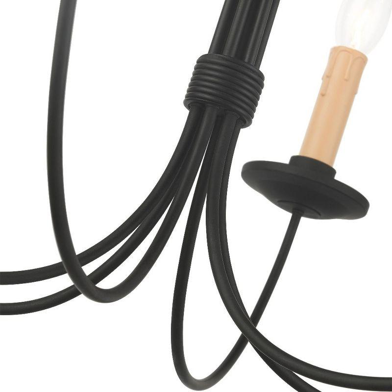 Livex Lighting Heritage 6 - Light Chandelier in  Black