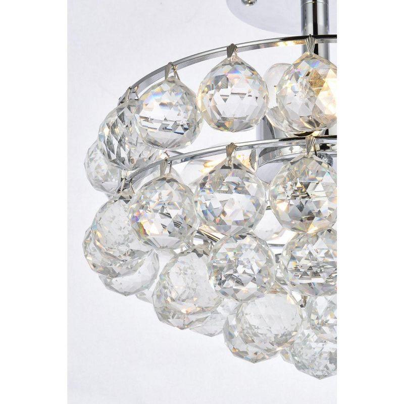 Elegant Lighting Savannah 12 inch flush mount in chrome