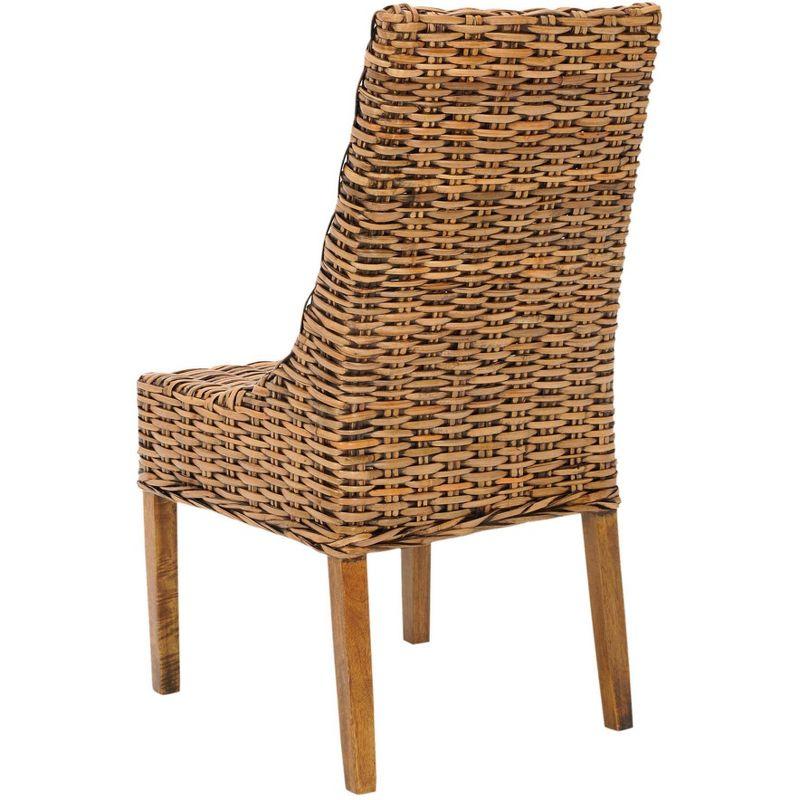 Suncoast 18''H Rattan Arm Chair (Set Of 2) - Brown/Teak Brown - Safavieh