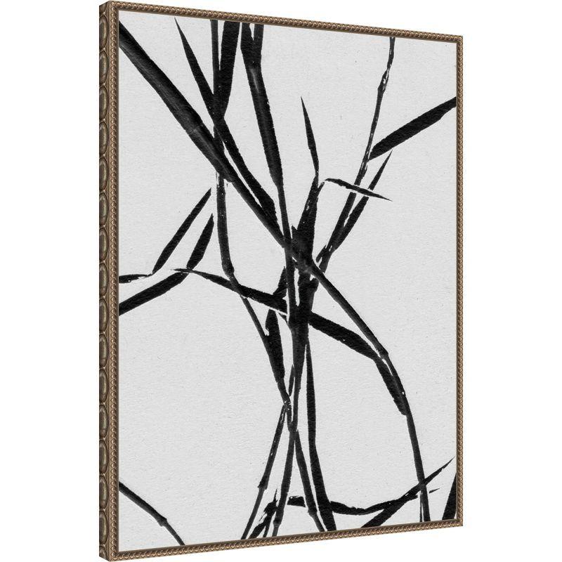 Amanti Art Grass Detail White by Pernille Folcarelli Canvas Wall Art Print Framed 23 x 30-in.