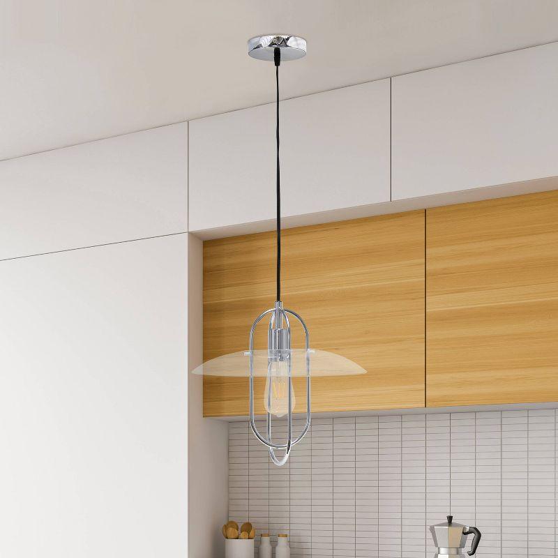 1-Light Elongated Metal Pendant - Lalia Home