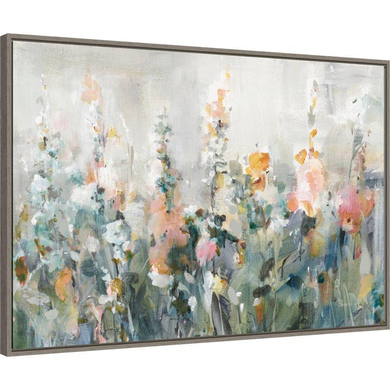 33" x 23" Rustic Garden by Danhui Nai Framed Canvas Wall Art Print - Amanti Art: Modern Lithograph, Polystyrene Frame