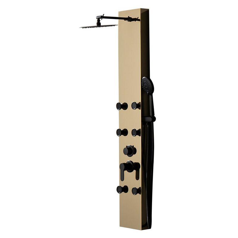 Black Gold 60.55'' Shower Panel with Adjustable Shower Head