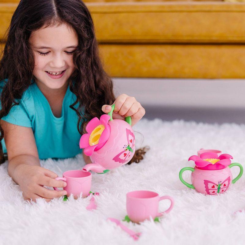 Melissa & Doug Sunny Patch Bella Butterfly Tea Set - Play Food Accessories