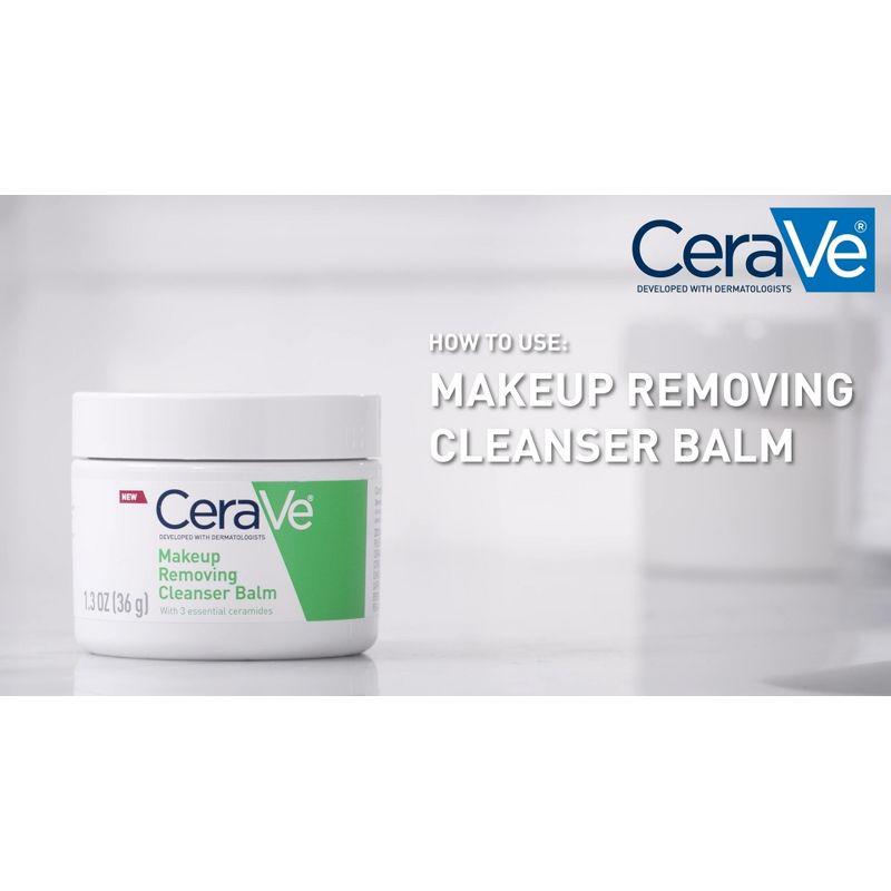 CeraVe Hydrating Makeup Cleansing Balm, Travel Size - Unscented - 1.3 oz