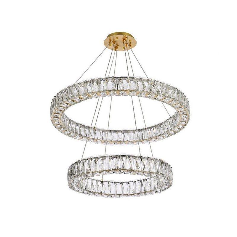 Elegant Lighting Monroe 2 - Light Chandelier in  Gold