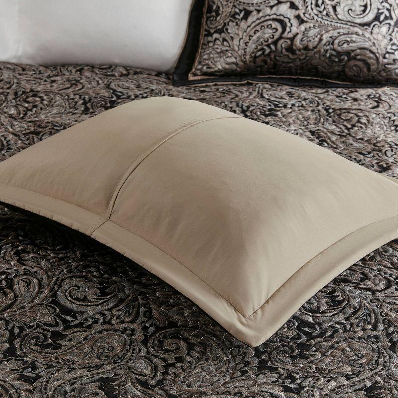 Aubrey 5 Piece Jacquard Bedspread Set with Throw Pillows