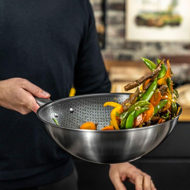 ZWILLING Joy Plus 12-inch Stainless Steel Nonstick Wok with Lid