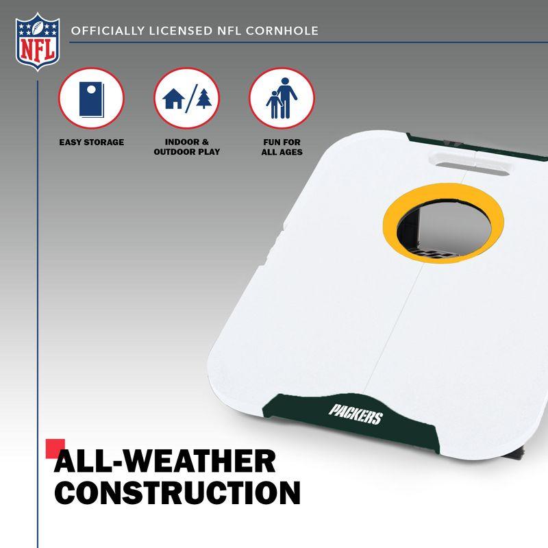 NFL Green Bay Packers All-Weather Travel Cornhole Set