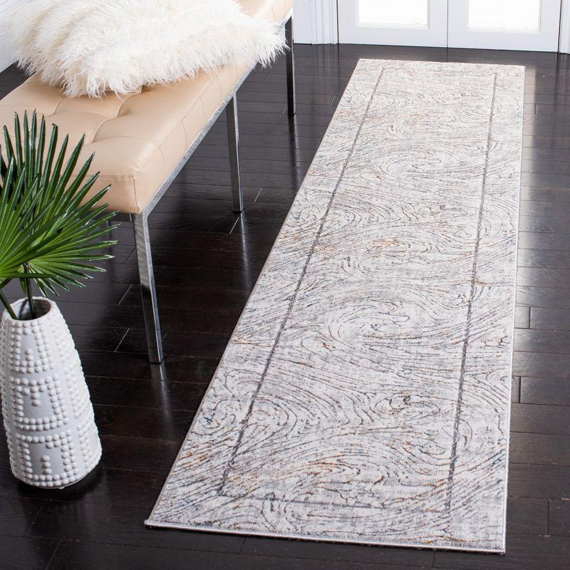 Sonoma SON355 Power Loomed Indoor Runner Rug - Ivory/Grey - 2'2"x9' - Safavieh