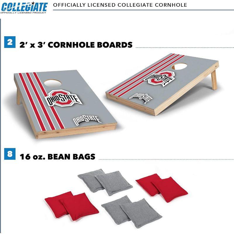 NCAA Ohio State Buckeyes 2'x3' Wood Cornhole Set