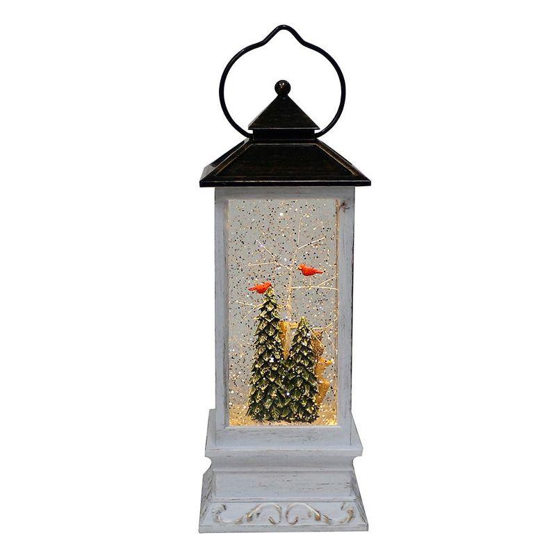 Kurt Adler Battery-Operated LED Deer and Tree Musical Table Piece with Motion