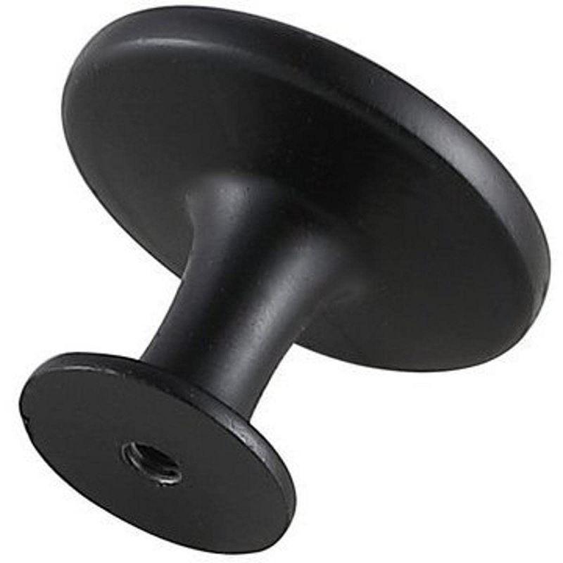 Elegant Lighting Logyn 1.3Inch Diameter Matte Black Mushroom Knob Multipack (Set of 10)