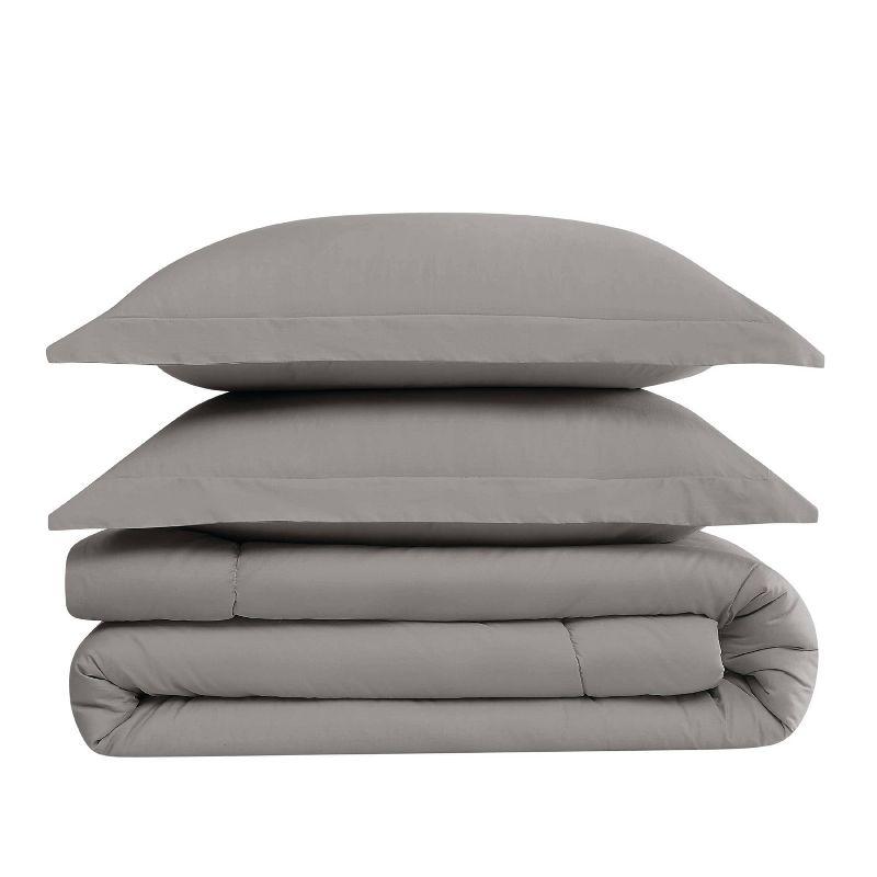 Brooklyn Loom Brooklyn Loom Oversized Cotton Percale King 3 Piece Comforter Set