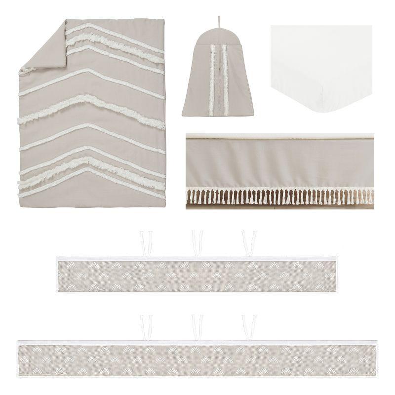 Sweet Jojo Designs Boho Fringe 4 Piece Crib Bedding Set