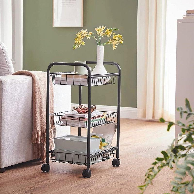28.3'' H x 16.5'' W Utility Cart with Wheels