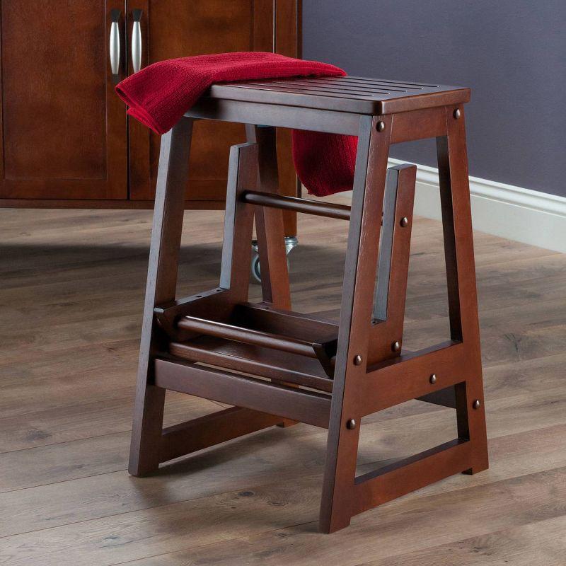 Calimesa 2 - Step Wood Lightweight Folding Step Stool