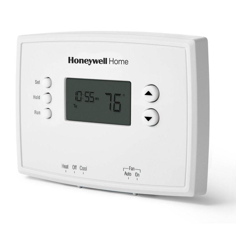 Honeywell White Digital Programmable Thermostat with Backlit Display