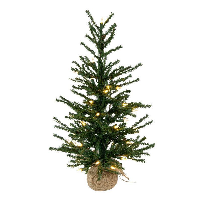 Vickerman 24" Angel Pine Artificial Christmas Tree, Warm White Dura-lit LED Lights