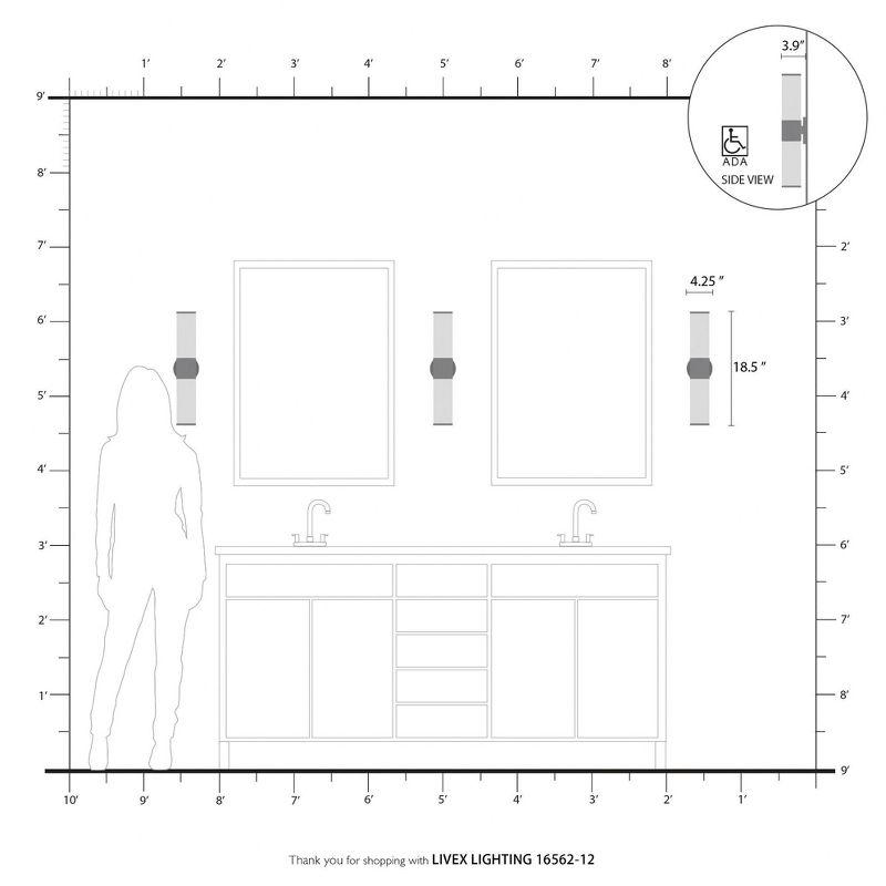 Livex Lighting Lindale 2 - Light Vanity in  Satin Brass