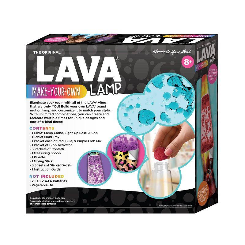 Schylling Lava Labs MYO Lava Lamp: Craft Kit for 8-11 Year Old Girls, Birthday Gift Idea, Includes Activity Guide, Requires AAA Batteries