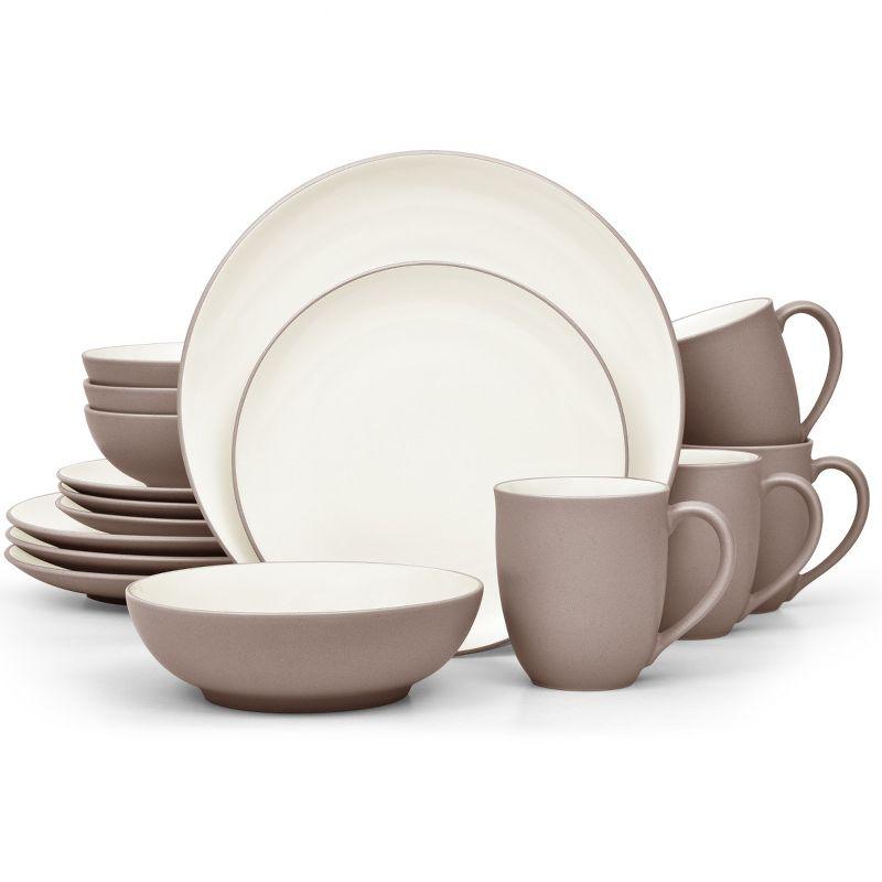 Noritake Colorwave Clay 16-Piece Coupe Dinnerware Set, Service for 4