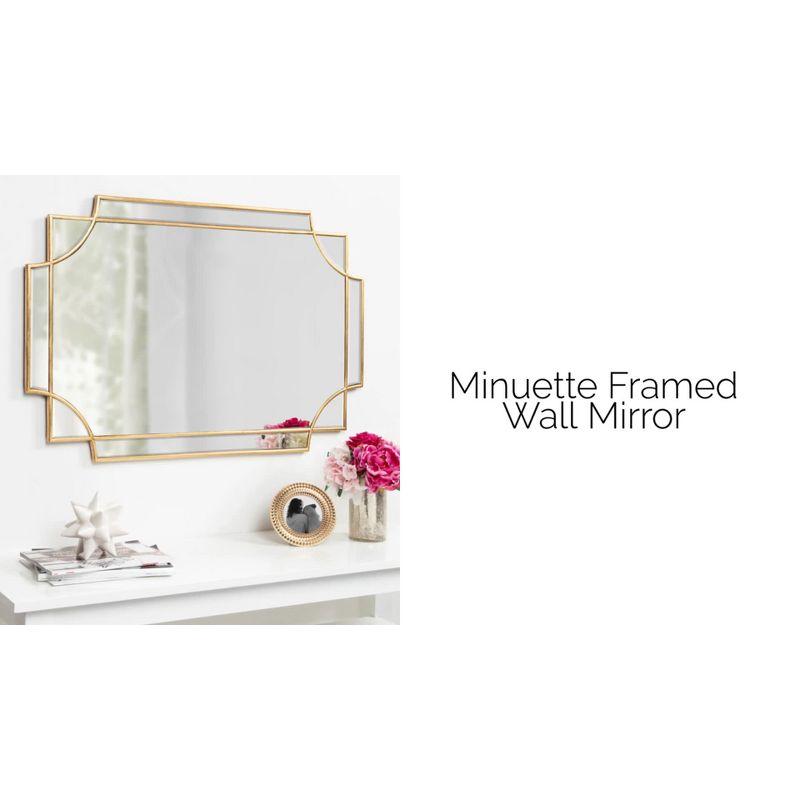 Minuette Decorative Framed Wall Mirror - Kate & Laurel All Things Decor