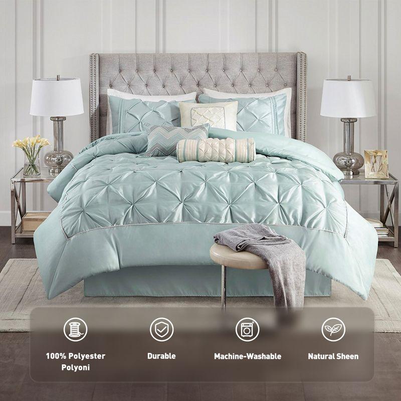 Madison Park Laurel 7 Piece Tufted Comforter Set