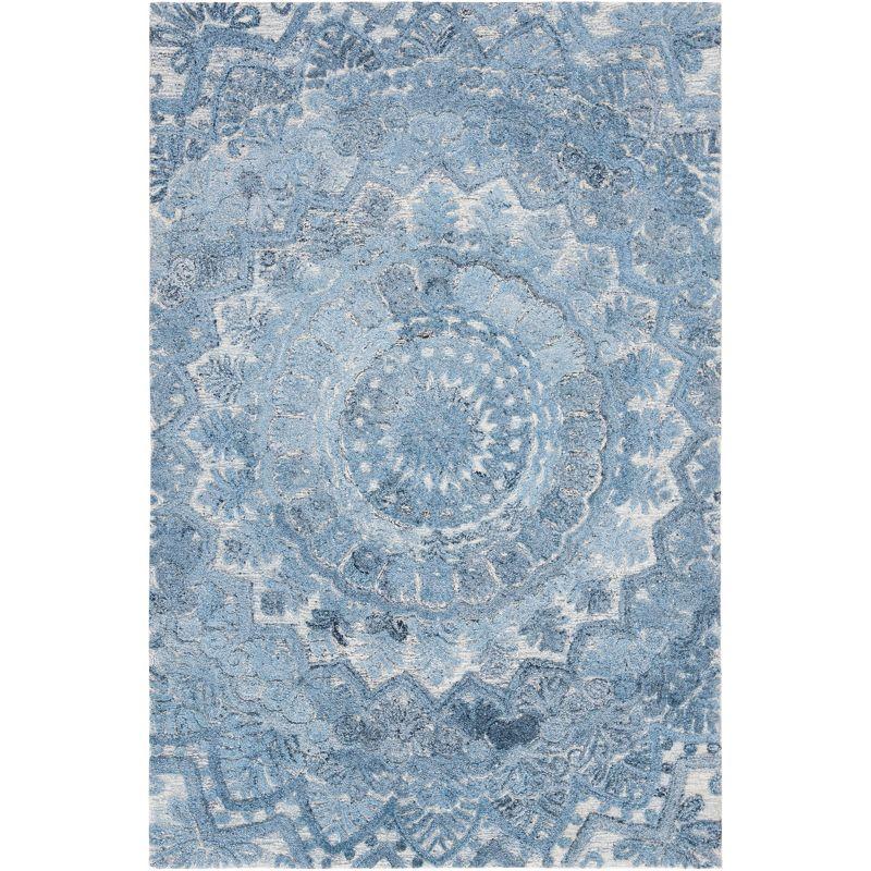 Marquee MRQ110 Hand Tufted Area Rug - Blue/Ivory - 4'x6' - Safavieh.