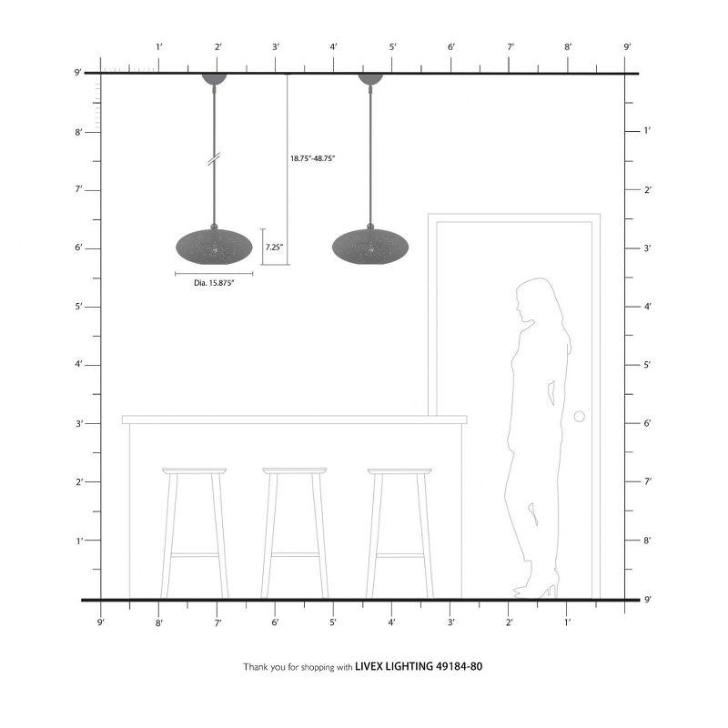 Livex Lighting Charlton 1 - Light Pendant in  Nordic Gray