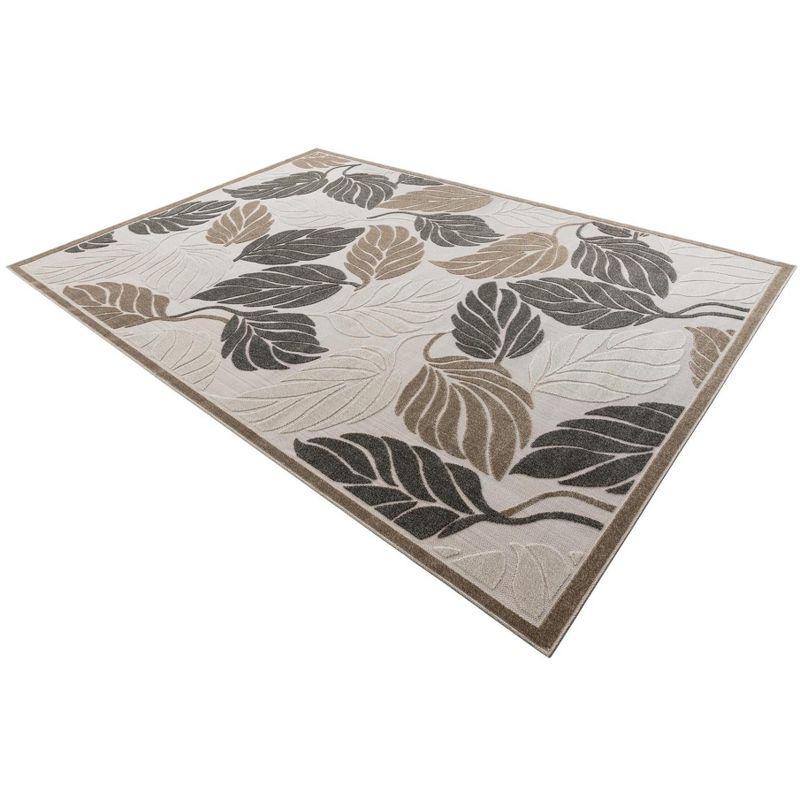 Unique Loom 6' 1 x 9' 0 Beige Outdoor Botanical Augusta Area Rug