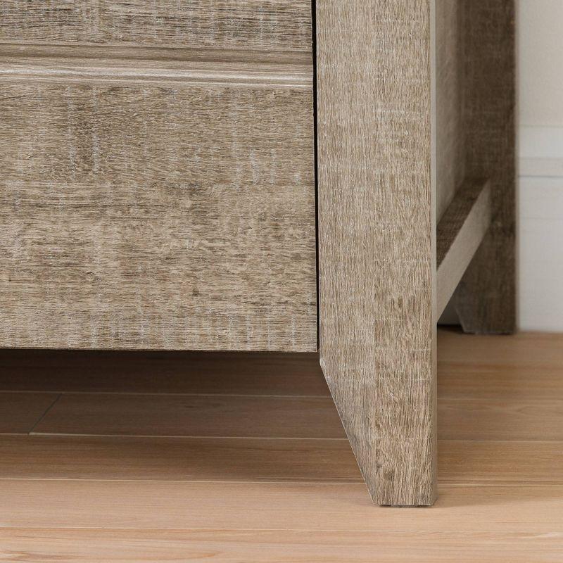 Lionel 2 Drawer Nightstand in Weathered Oak