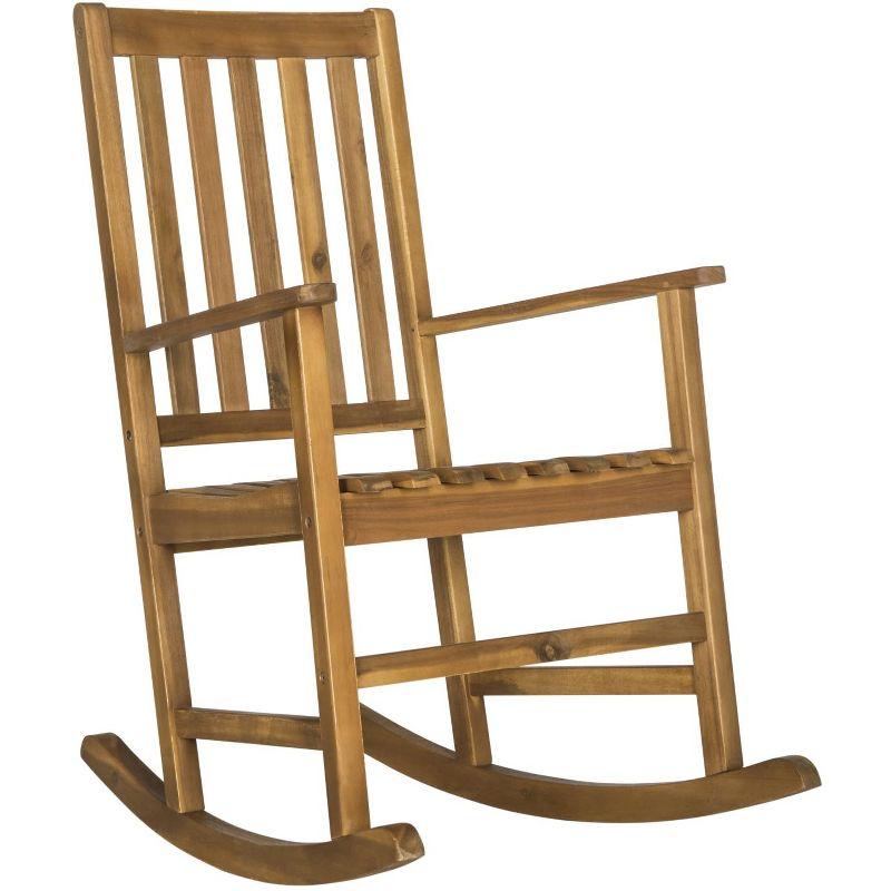 Barstow Rocking Chair Indoor/Outdoor - PAT6707 - Teak - Safavieh
