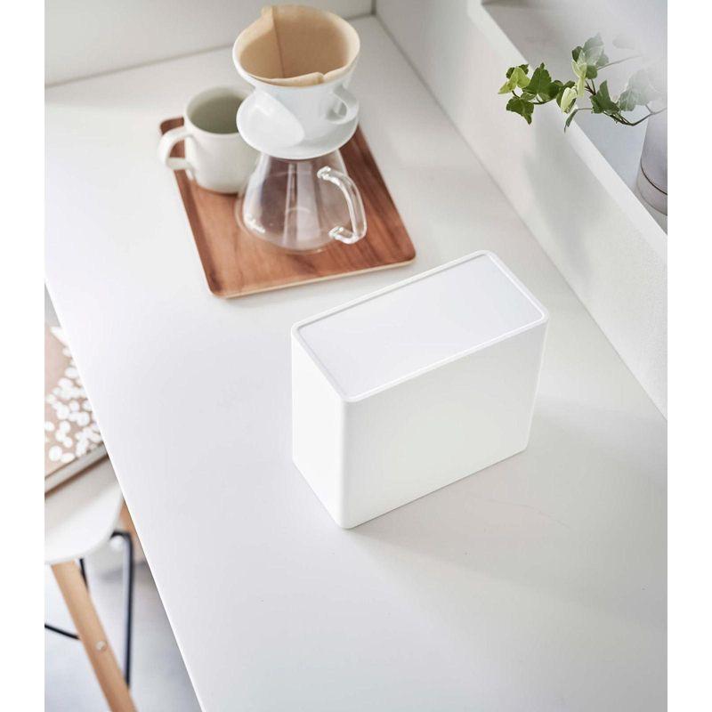 Yamazaki Home Coffee Filter Case, Polypropylene, Lid