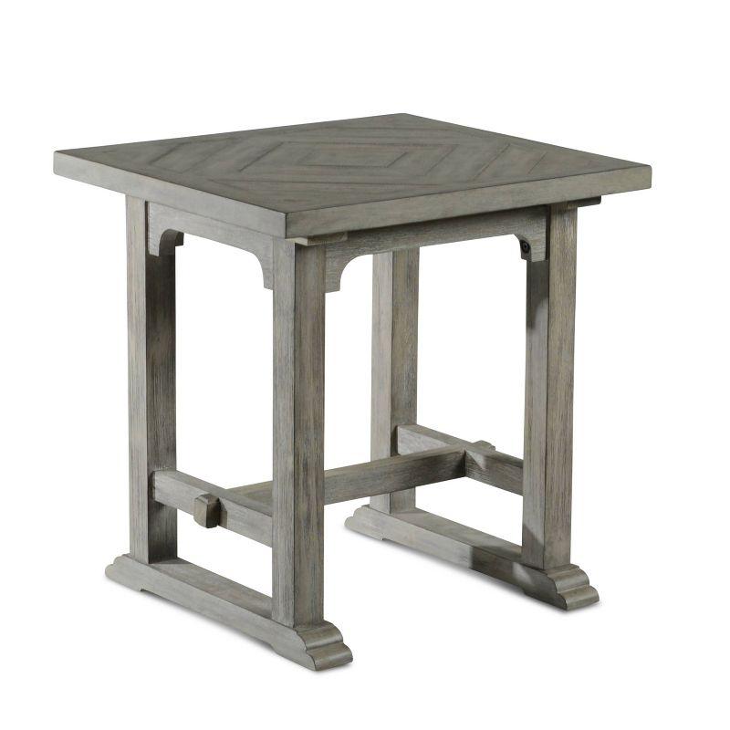 Whitford End Table Dove Gray - Steve Silver Co.: Casual Elegance, Distressed Wood, No Tools Assembly