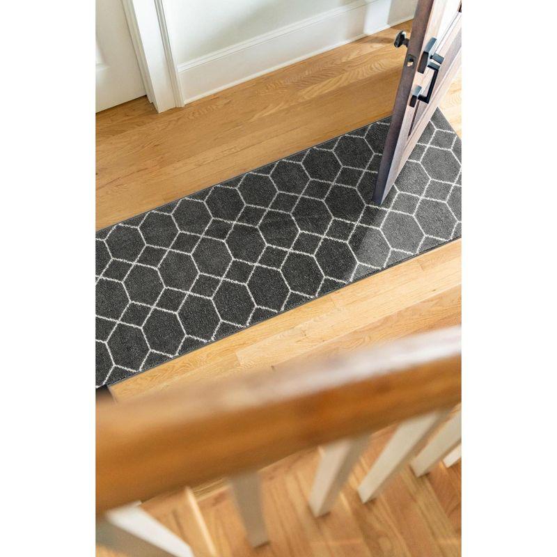 Unique Loom Trellis Frieze Geometric Trellis Indoor Woven Area Rug