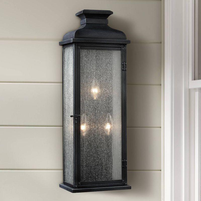 Generation Lighting Pediment 24" High Zinc 3-Light Outdoor Wall Light