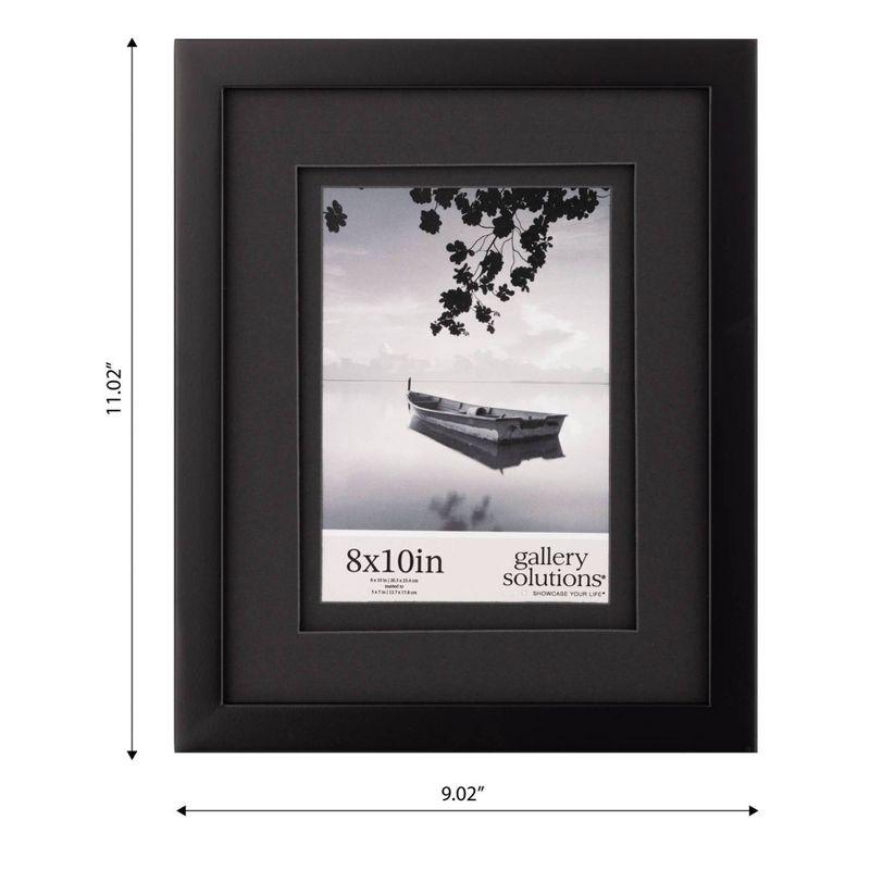 Gallery Solutions Wood Wall Frame with Double Mat Image