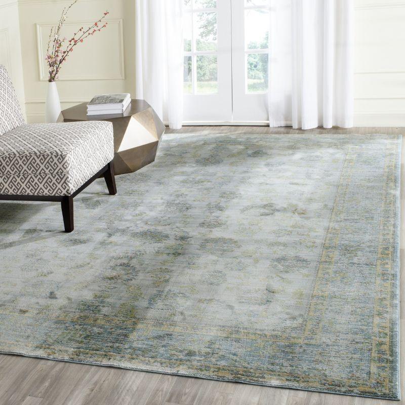Valencia VAL113 Power Loomed Indoor Area Rug - Light Blue/Turquoise - 8'x10' - Safavieh