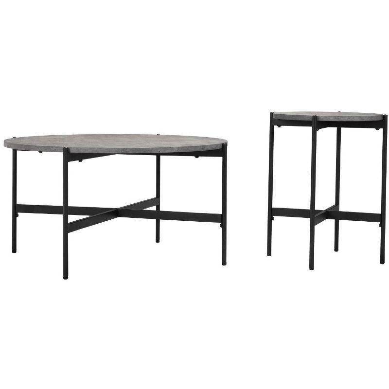 Zuo Malo Coffee Table Set Gray & Black