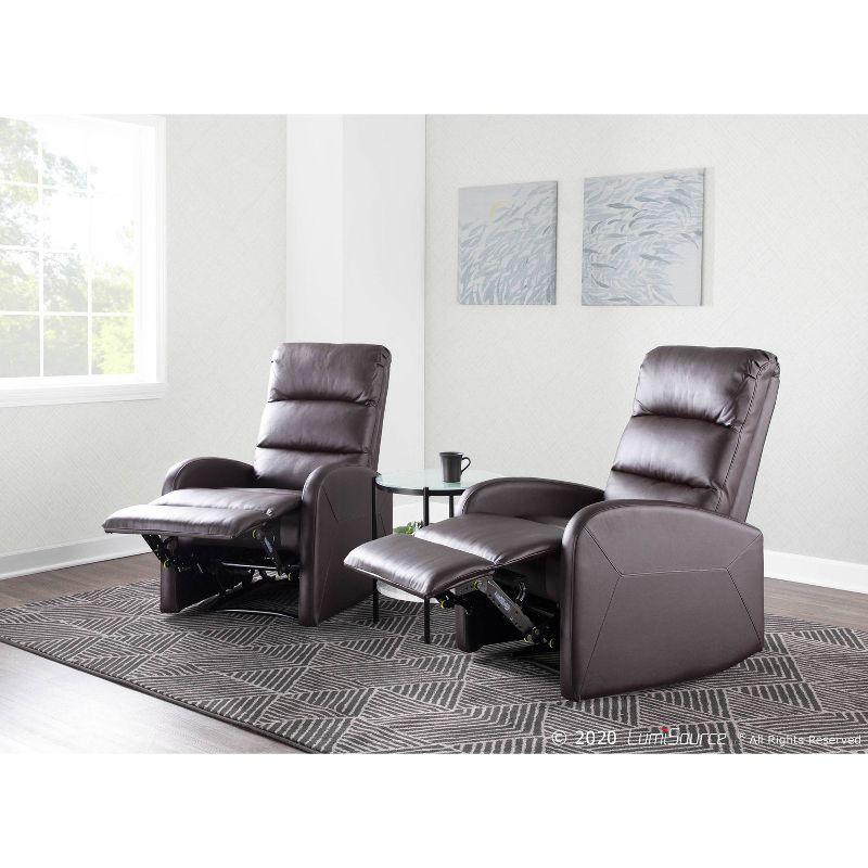 Dormi Contemporary Upholstered Recliner Chair - LumiSource