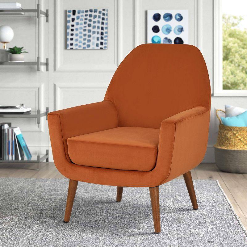 Comfort Pointe Accera Mid - Century Velvet Arm Chair