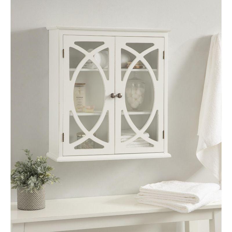 Kate and Laurel Quinlan Decorative Wood Wall Cabinet