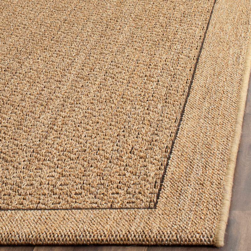 Natural Geometric Sisal 4' x 6' Rectangular Area Rug