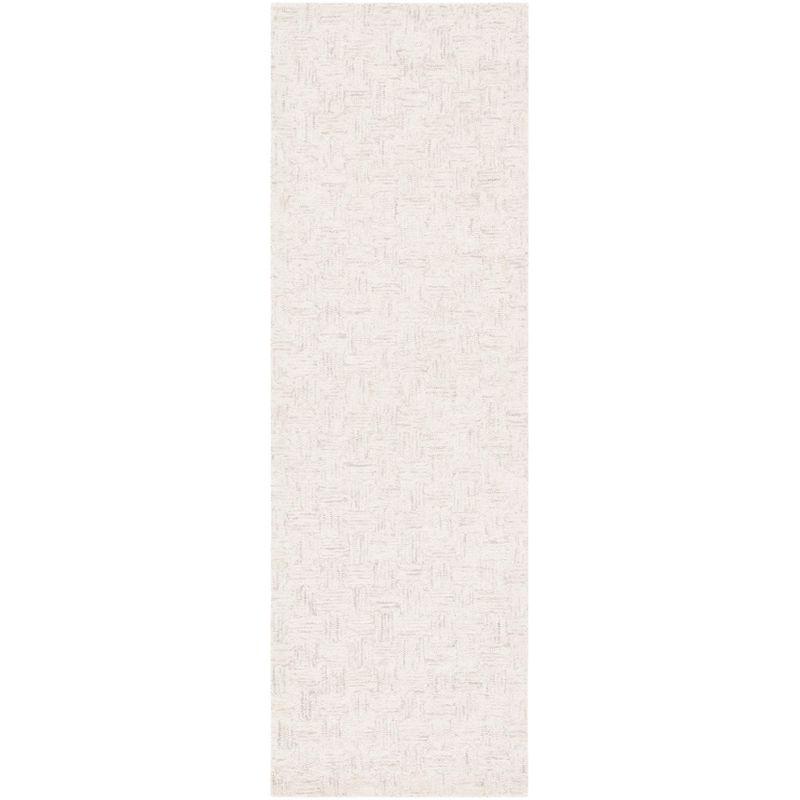 Micro-Loop MLP537 Hand Tufted Indoor Runner Rug - Light Grey/Ivory - 2'3"x9'- Safavieh