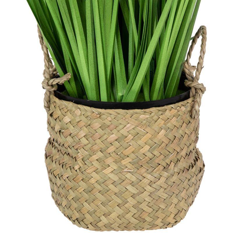 28'' Faux Onion Grass Tree in Basket